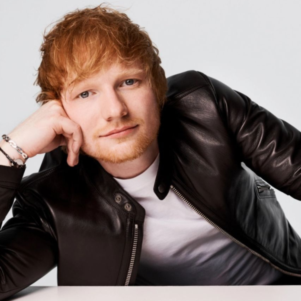 Cantor Ed Sheeran representando a energia da Linha 4 do Oportunista no Desenho Humano.